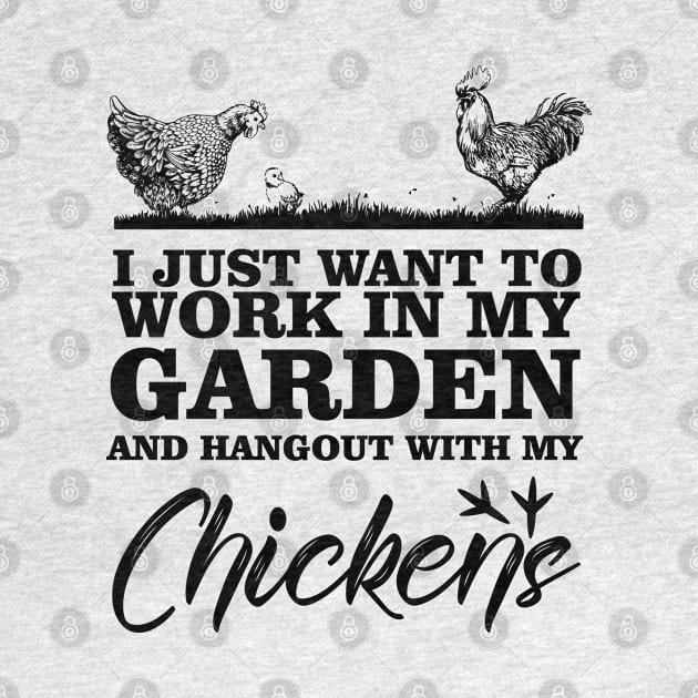 i just want to work in my garden and hangout with my chickens by bisho2412